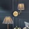 Dar Lighting Laura Ashley - Denwick Wall Light (Matt Antique Brass)