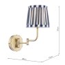 Dar Lighting Laura Ashley - Denwick Wall Light (Matt Antique Brass)