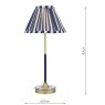 Dar Lighting Laura Ashley - Denwick Table Lamp (Matt Antique Brass)
