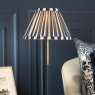 Dar Lighting Laura Ashley - Denwick Table Lamp (Matt Antique Brass)