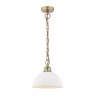 Dar Lighting Laura Ashley - Durford Pendant (Matt Antique Brass)