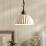 Dar Lighting Laura Ashley - Durford Pendant (Matt Antique Brass)