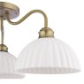 Dar Lighting Laura Ashley - Durford Semi-Flush Ceiling Light (Matt Antique Brass)