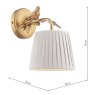 Dar Lighting Laura Ashley - Egelton Wall Light (Brass)