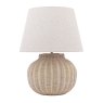 Dar Lighting Laura Ashley - Fernhill Large Rattan Table Lamp with Shade
