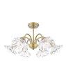 Dar Lighting Laura Ashley - Kerswell Semi-Flush Light (Matt Antique Brass)