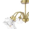 Dar Lighting Laura Ashley - Kerswell Semi-Flush Light (Matt Antique Brass)