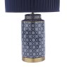 Dar Lighting Laura Ashley - Knipton Blue Table Lamp