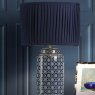 Dar Lighting Laura Ashley - Knipton Blue Table Lamp
