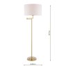 Laura Ashley Lighting Laura Ashley - Marlowe Floor Lamp Ant Brass