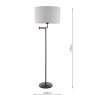 Laura Ashley Lighting Laura Ashley - Marlowe Floor Lamp Black