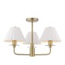 Dar Lighting Laura Ashley - Mixbury Semi-Flush Light (Matt Antique Brass)