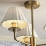 Dar Lighting Laura Ashley - Mixbury Semi-Flush Light (Matt Antique Brass)