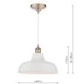 Dar Lighting Laura Ashley - Pussywillow Cream Pendant Light