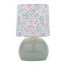 Dar Lighting Laura Ashley - Sherston Blue Crackle Glaze Table Lamp