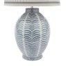 Dar Lighting Laura Ashley - Stannard Blue Table Lamp