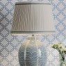 Dar Lighting Laura Ashley - Stannard Blue Table Lamp