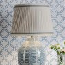 Dar Lighting Laura Ashley - Stannard Blue Table Lamp