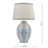 Dar Lighting Laura Ashley - Stannard Blue Table Lamp