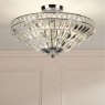 Dar Lighting Laura Ashley - Vienna Semi-Flush Ceiling Light