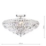 Dar Lighting Laura Ashley - Vienna Semi-Flush Ceiling Light