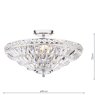 Dar Lighting Laura Ashley - Vienna Semi-Flush Ceiling Light