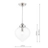 Dar Lighting Laura Ashley - Whitham Pendant Light