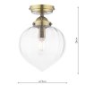 Dar Lighting Laura Ashley - Whitham Ceiling Light (Matt Antique Brass)