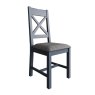 Kettle Interiors Glamorgan - Dining Chair (Grey Check Fabric)