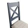 Kettle Interiors Glamorgan - Cross Back Dining Chair (Natural Check)