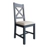 Kettle Interiors Glamorgan - Cross Back Dining Chair (Natural Check)