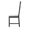 Kettle Interiors Glamorgan - Cross Back Dining Chair (Natural Check)