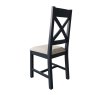 Kettle Interiors Glamorgan - Cross Back Dining Chair (Natural Check)