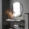 Gallery Direct Hayle - Round Mirror Black