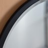 Gallery Direct Higgins - Round Mirror Black Large