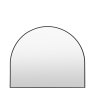 Gallery Direct Holworth - Overmantle Mirror Black
