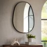 Gallery Direct Holworth - Pebble Mirror Black