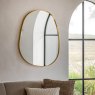 Gallery Direct Holworth - Pebble Mirror Gold
