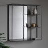 Gallery Direct Bassan - Mirror Shelf Black