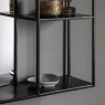 Gallery Direct Bassan - Mirror Shelf Black