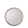 Keaton - Round Mirror Oak Small