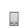 Gallery Direct Milton - Rectangle Mirror Black