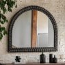 Gallery Direct Pimlico - Arch Overmantle Black Wash Mirror