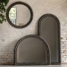 Gallery Direct Pimlico - Round Mirror Black Wash