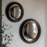 Gallery Direct Rockbourne - Convex Mirror Black & Gold