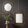 Gallery Direct Specter - Rectangular Gold Mirror