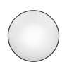 Gallery Direct Yardley - Convex Round Mirror Black