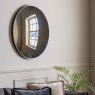 Gallery Direct Yardley - Convex Round Mirror Black