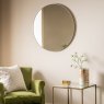 Gallery Direct Bowie - Round Mirror Champagne
