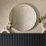 Gallery Direct Bowie - Round Mirror Silver